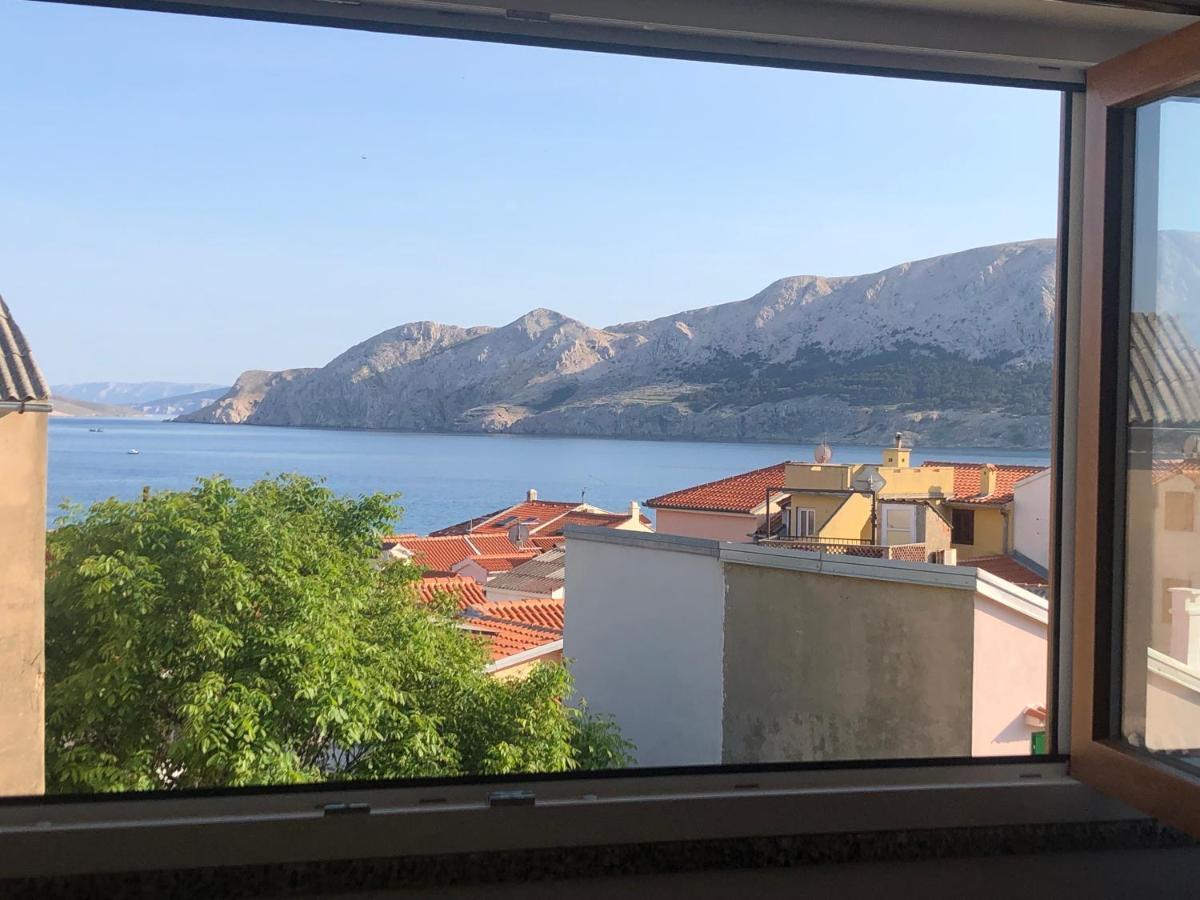 Studio Neven With Sea View Baška Exteriör bild