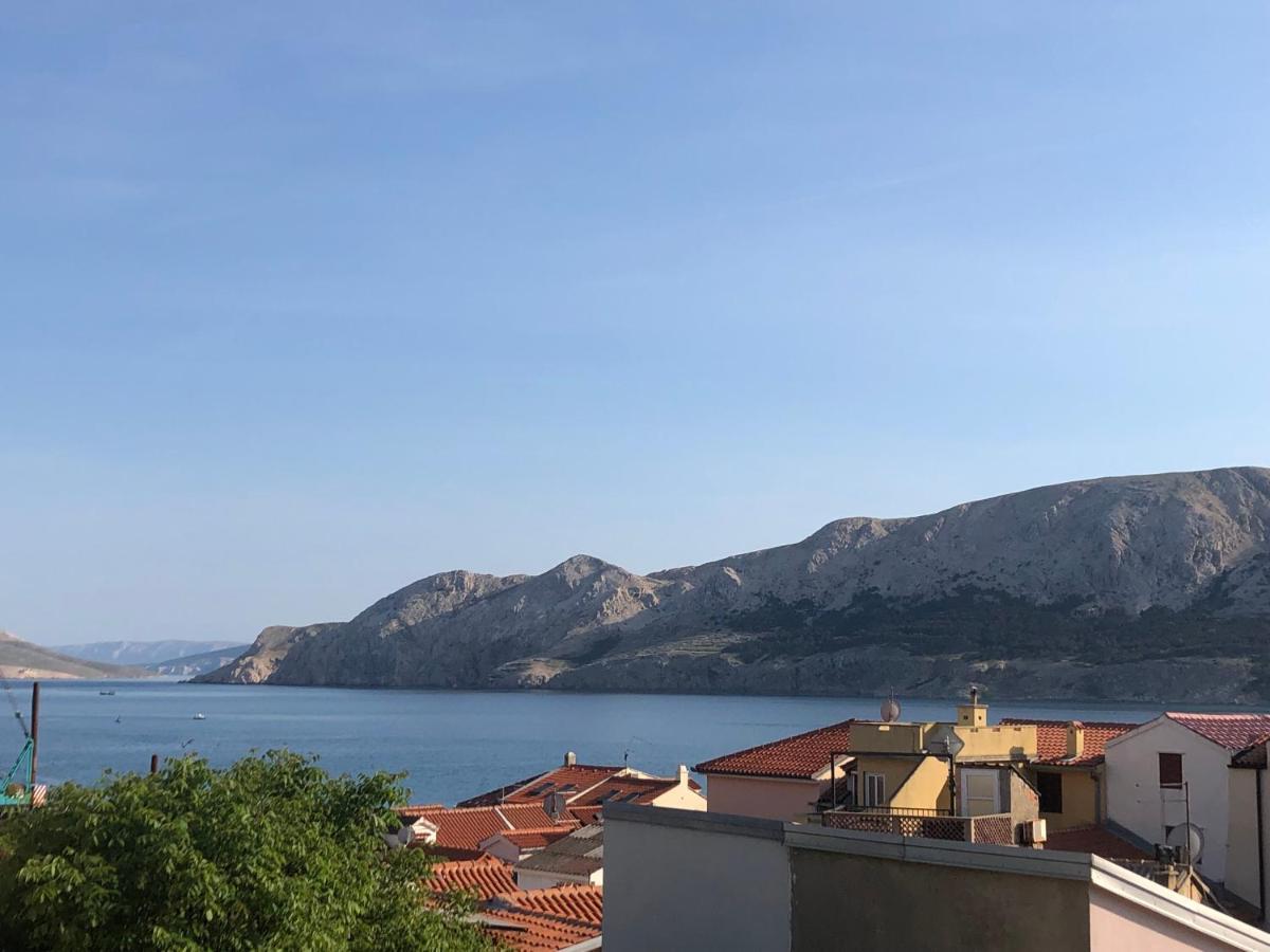 Studio Neven With Sea View Baška Exteriör bild